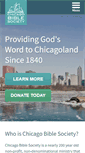 Mobile Screenshot of chicagobiblesociety.org