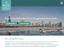 Tablet Screenshot of chicagobiblesociety.org